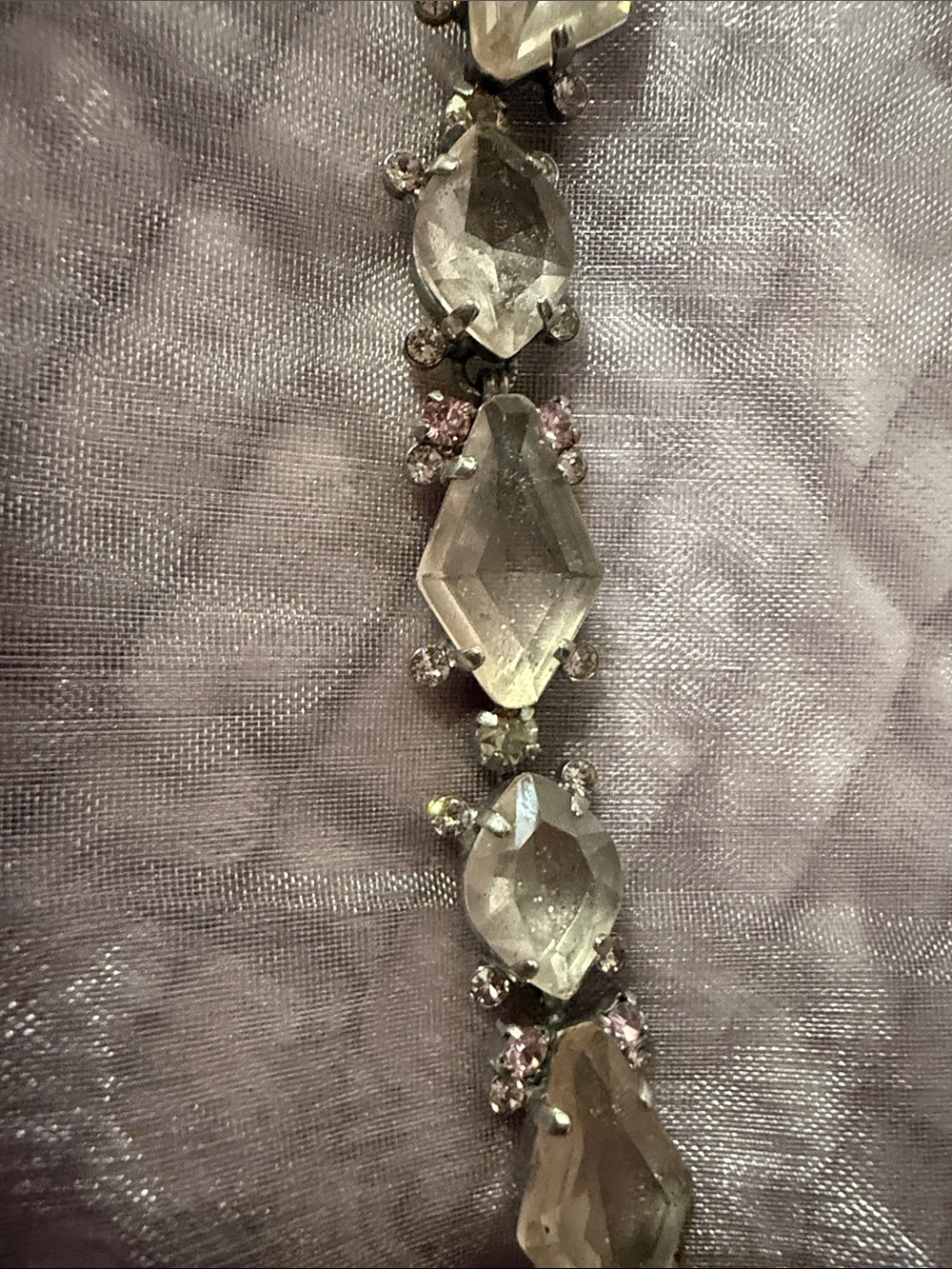 Sorrelli Link Bracelet Set In Silver Metal. Blush and Pink  Crystals